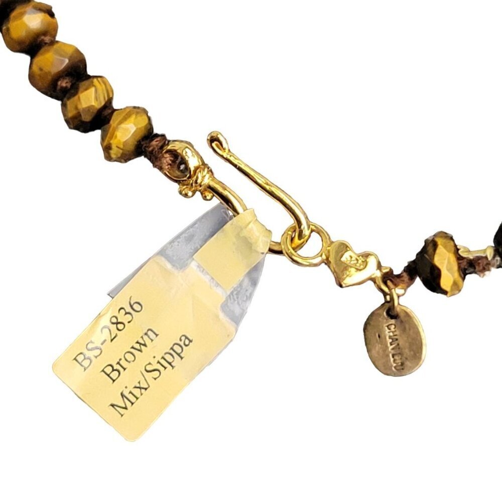 *NWT* Chan Luu Double Wrap Necklace with Tiger-eye Colored Beads Necklace - Picture 12 of 14